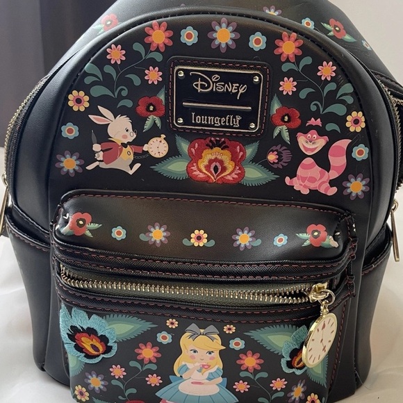 Loungefly Disney Alice In Wonderland Mini Backpack*READ* - Picture 1 of 11